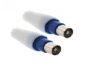 Male TV Straight Plug, RF Head, Cable TV Plug Pack of 2