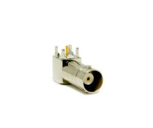 BNC Connector Female 50 Ohm Right Angled For PCB Mount