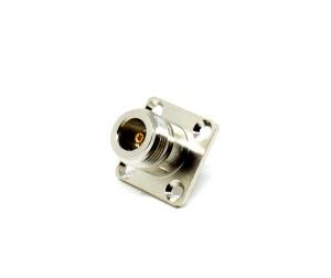 N Female Straight Soldering Panel Mounting Socket