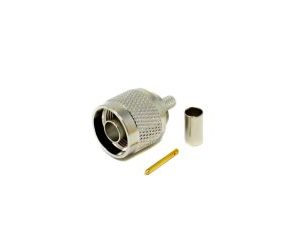 N Type Coaxial Male Connector 180 Degree Solder Type for Cable