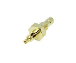 SMB 180 Degree Connector Female With Thread Solder Type for Cable