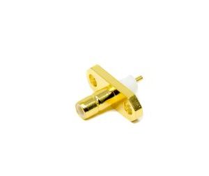 SMB Connector Straight Flange Female 2 Hole for Panel Mount