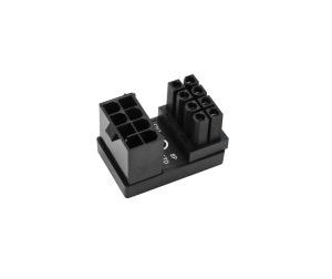 PH38A ATX 8Pin Adapter ATX 8Pin Female to 8Pin Male 180 Degree Angled Adapter for Desktops Graphics Card