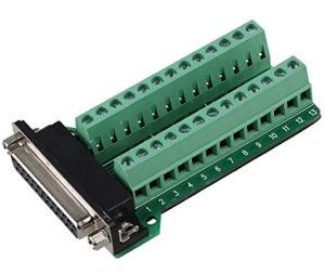 DB25-M2 DB25 to Terminal with Nut (female DB25)