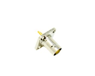 Flange Mount BNC Connector 4 Hole Female Connector Solder Type Flange Mount BNC Connector 4 Hole Female Connector Solder Type