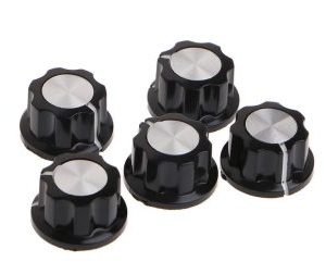 MF-A01 Potentiometer Knob Cap for 6 mm Shaft- 5 Pcs.
