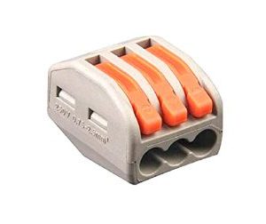 PCT-213 0.08-2.5mm 3 Pole Wire Connector Terminal Block with Spring Lock Lever for Cable Connection