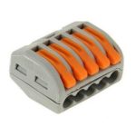 PCT-215 0.08-2.5mm 5 Pole Wire Connector Terminal Block with Spring Lock Lever for Cable Connection