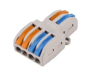 PCT-SPL-42 0.08-2.5mm 4:2 Pole Wire Connector Terminal Block with Spring Lock Lever for Cable Connection
