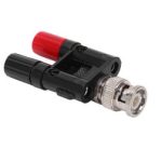 Q9 BNC Banana To Two Dual 4mm Banana Male Female Jack Coaxial Connector