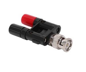 Q9 BNC Banana To Two Dual 4mm Banana Male Female Jack Coaxial Connector