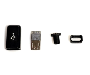 YT2153Y Micro USB 4pin Male Connector for Charging, Data, OTG Cable-Unassembled