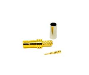 SMB Connector Female Straight Crimp Type For Coaxial Cable
