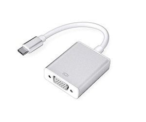 Silver New USB3.1, Type-c to VGA HD, 1080P Aluminum Case
