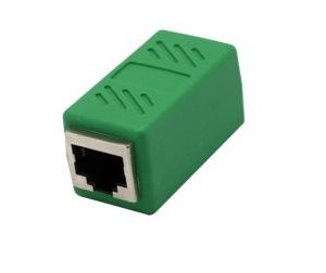Green RJ45 Female To Female CAT6 Network Ethernet LAN Connector Adapter