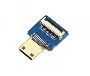 Waveshare Straight Mini HDMI to FFC 20PIN 0.5Pitch Female Adapter for DIY MINI HDMI Cable