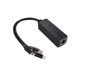 Waveshare Industrial Gigabit PoE Splitter, options for 5V 5A Type-C / DC Power Output Port, Onboard MPS Control Chip, Safer And More Stable