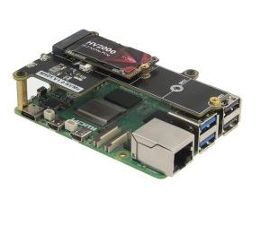 Geekworm M901 PCIe to M.2 Key-M NVMe SSD PIP TOP for Raspberry Pi 5