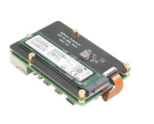 Geekworm X1002 PCIe to M.2 2280 NVMe SSD Bottom for Raspberry Pi 5 Geekworm X1002 PCIe to M.2 2280 NVMe SSD Bottom for Raspberry Pi 5