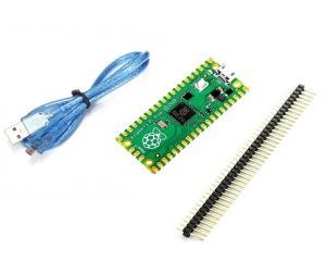 Raspberry PI Pico with Headers and Micro USB Cable