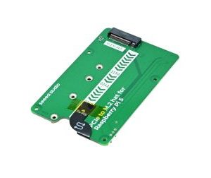 Seeed Studio PCIe to M.2 Hat for Raspberry Pi 5, Support NVMe SSD, Support Hailo88L