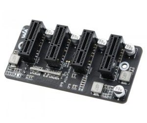 Waveshare Extended 4-Ch PCIe Gen 2 ×1 Expander Stable Performance Driver-Free