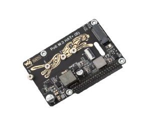 Waveshare PCIe To M.2 Adapter With PoE Function (B) For Raspberry Pi 5 Supports NVMe Protocol M.2 Solid State Drive, High-speed ReadingWriting, Raspberry Pi 5